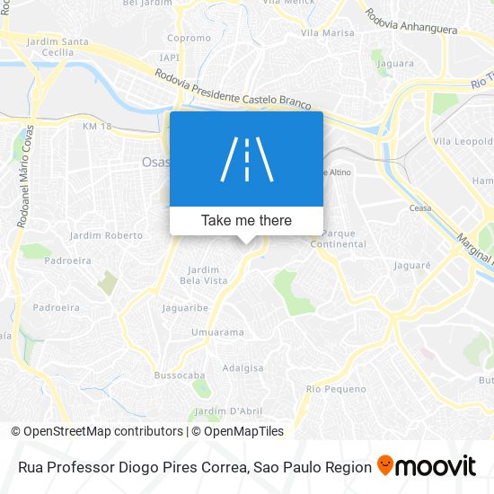 Mapa Rua Professor Diogo Pires Correa