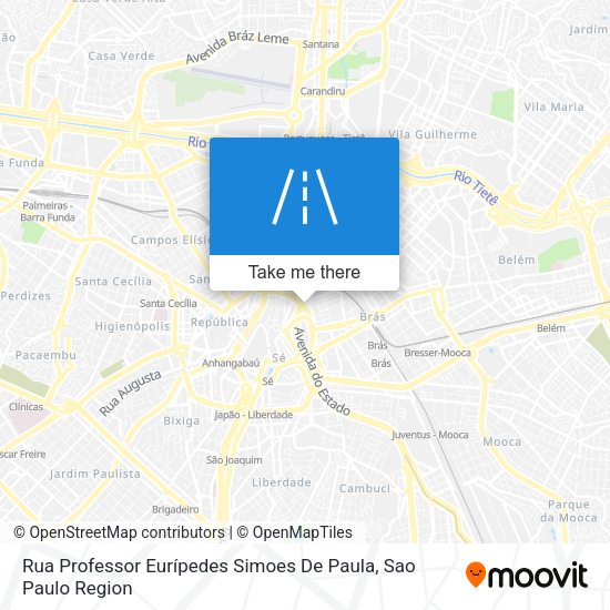 Rua Professor Eurípedes Simoes De Paula map