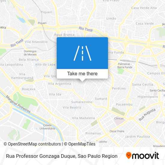 Rua Professor Gonzaga Duque map