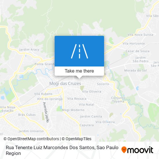 Mapa Rua Tenente Luiz Marcondes Dos Santos