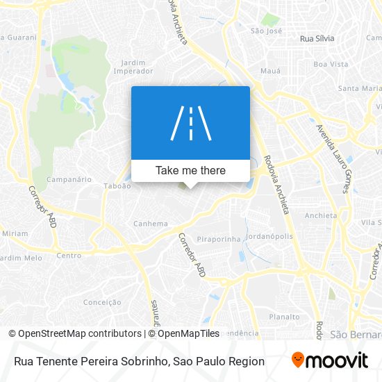 Rua Tenente Pereira Sobrinho map