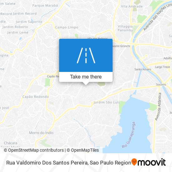 Mapa Rua Valdomiro Dos Santos Pereira