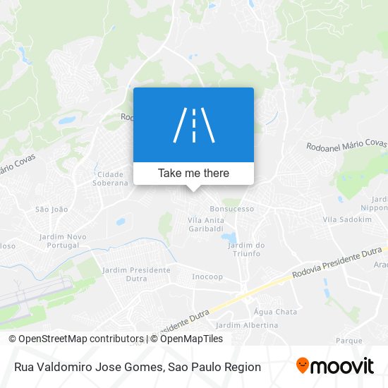 Rua Valdomiro Jose Gomes map