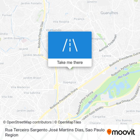 Rua Terceiro Sargento José Martins Dias map