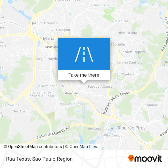 Rua Texas map