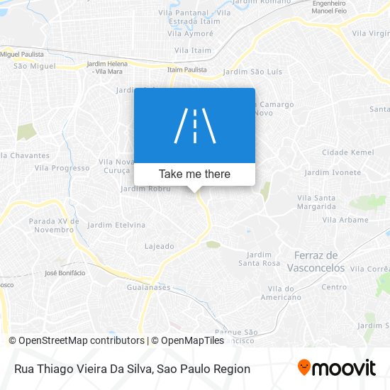 Mapa Rua Thiago Vieira Da Silva