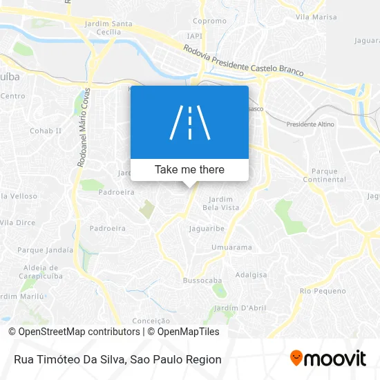 Rua Timóteo Da Silva map
