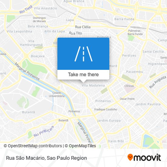 Rua São Macário map