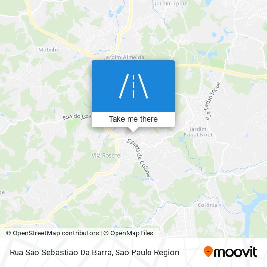 Rua São Sebastião Da Barra map