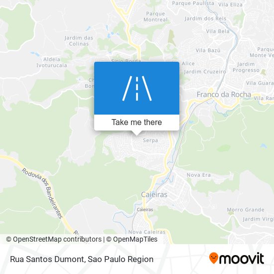 Rua Santos Dumont map