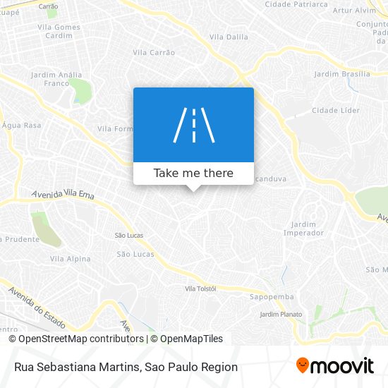 Mapa Rua Sebastiana Martins