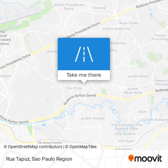 Rua Tapuz map