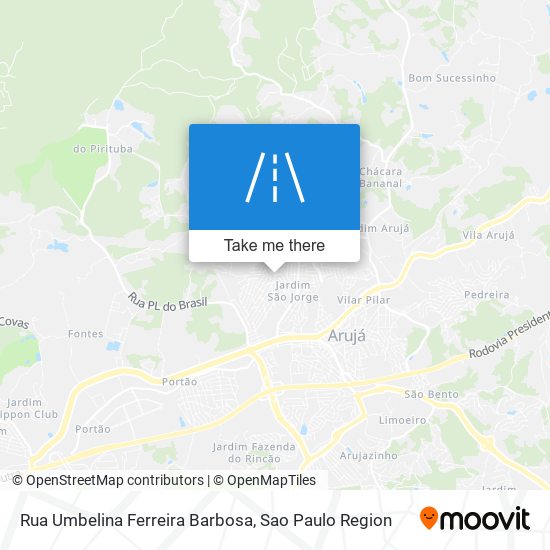 Rua Umbelina Ferreira Barbosa map