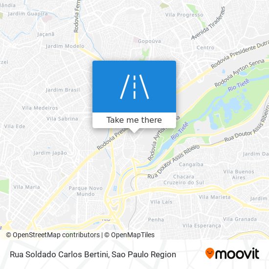 Rua Soldado Carlos Bertini map