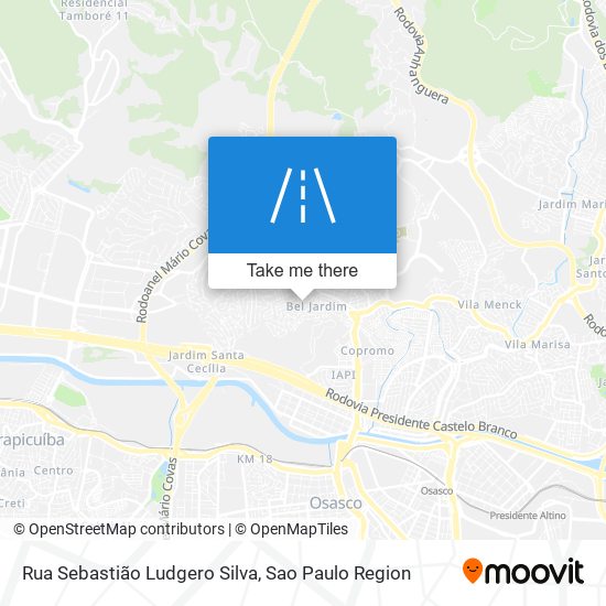 Mapa Rua Sebastião Ludgero Silva