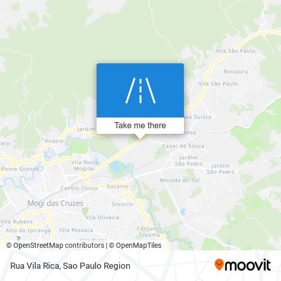 Mapa Rua Vila Rica