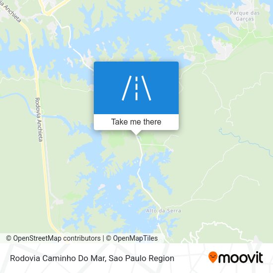 Rodovia Caminho Do Mar map