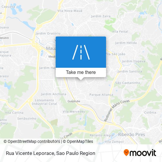 Rua Vicente Leporace map