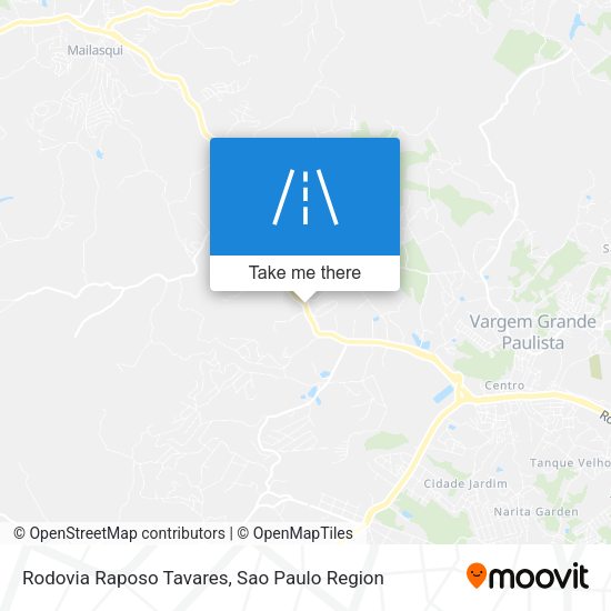 Rodovia Raposo Tavares map