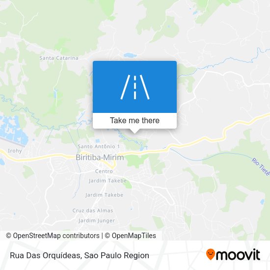 Rua Das Orquídeas map