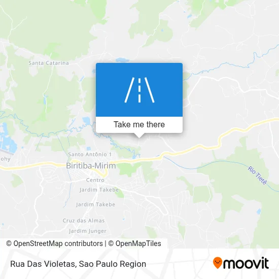 Rua Das Violetas map