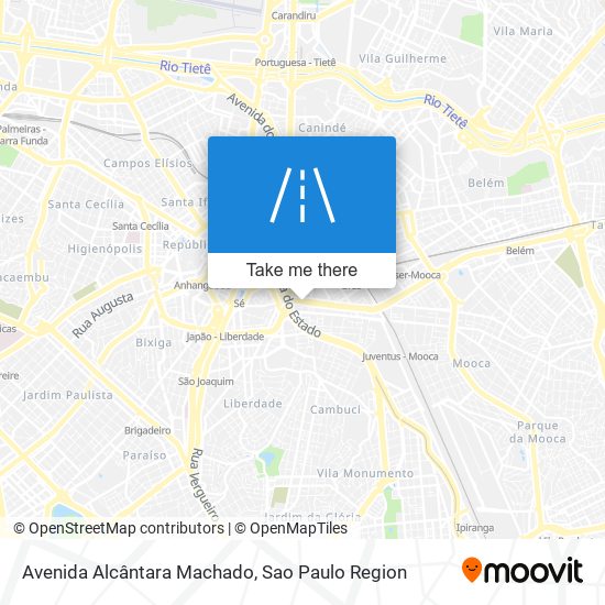 Avenida Alcântara Machado map