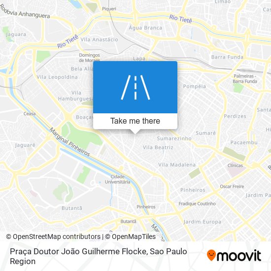 Mapa Praça Doutor João Guilherme Flocke