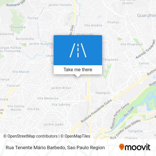 Rua Tenente Mário Barbedo map