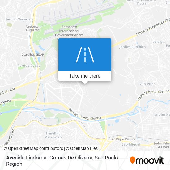 Mapa Avenida Lindomar Gomes De Oliveira