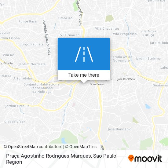 Mapa Praça Agostinho Rodrigues Marques