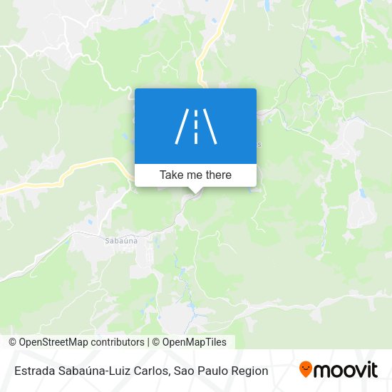 Estrada Sabaúna-Luiz Carlos map