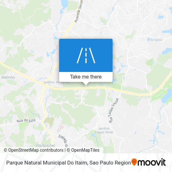 Parque Natural Municipal Do Itaim map