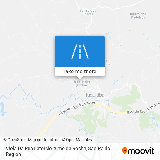 Mapa Viela Da Rua Latércio Almeida Rocha