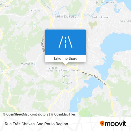 Rua Três Chaves map