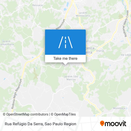 Rua Refúgio Da Serra map