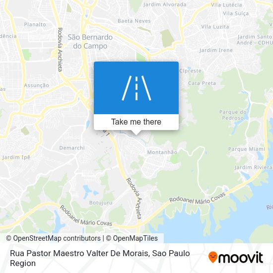 Rua Pastor Maestro Valter De Morais map