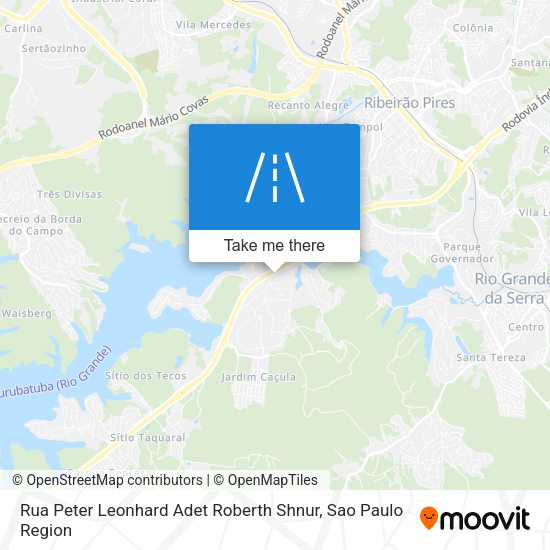 Rua Peter Leonhard Adet Roberth Shnur map