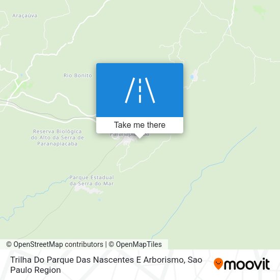 Trilha Do Parque Das Nascentes E Arborismo map