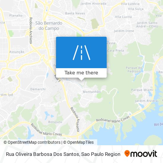 Mapa Rua Oliveira Barbosa Dos Santos