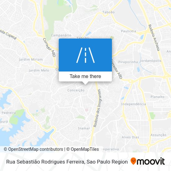 Rua Sebastião Rodrigues Ferreira map