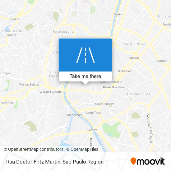 Mapa Rua Doutor Fritz Martin