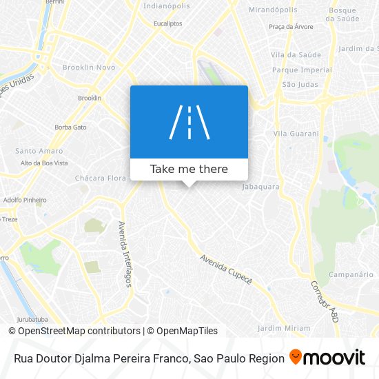 Mapa Rua Doutor Djalma Pereira Franco