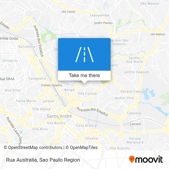 Rua Australia map