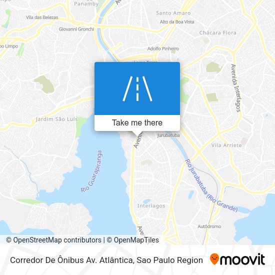 Corredor De Ônibus Av. Atlântica map