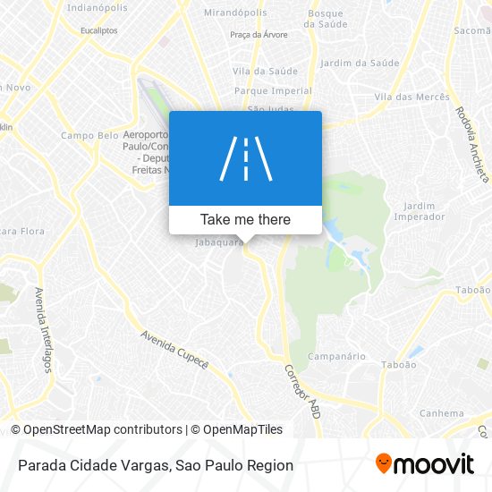 Parada Cidade Vargas map