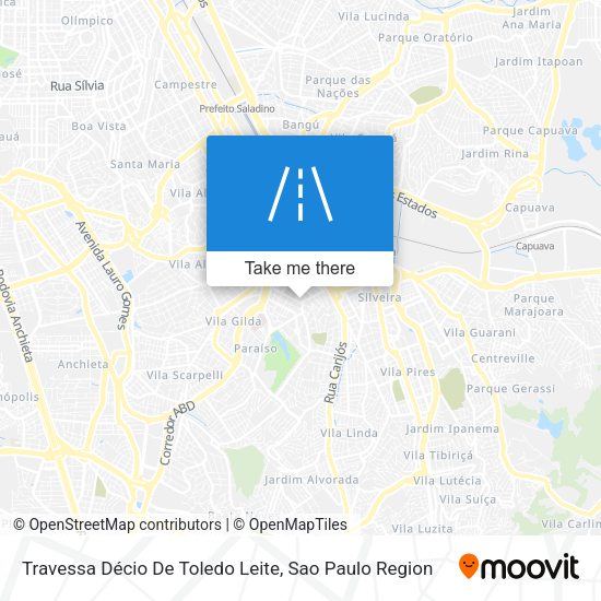 Travessa Décio De Toledo Leite map