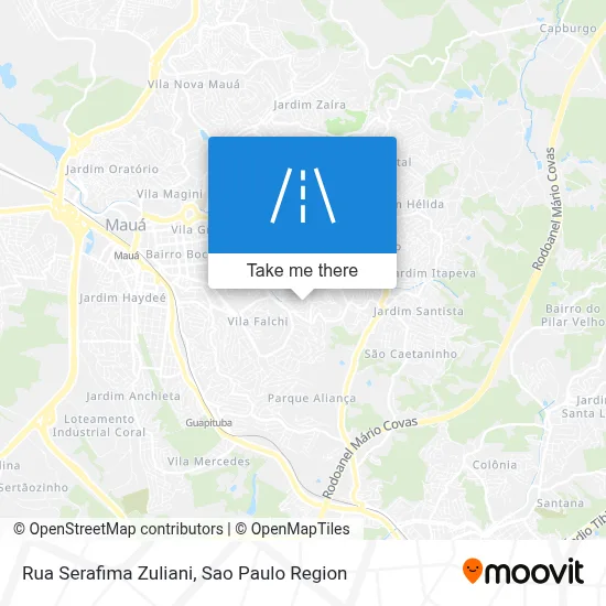 Rua Serafima Zuliani map