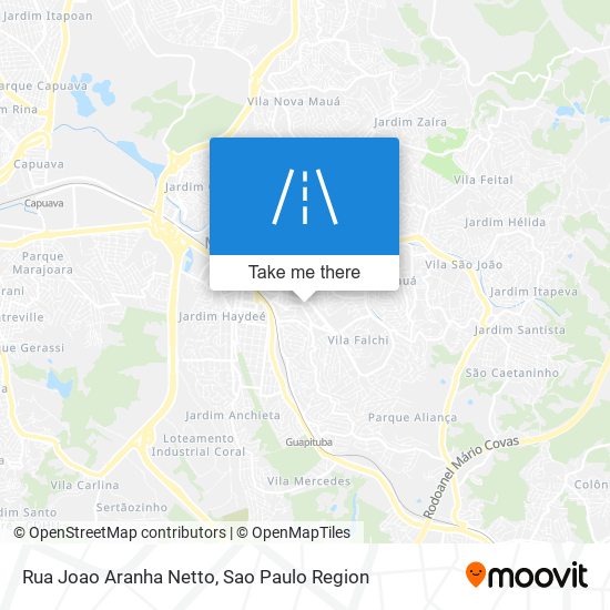 Mapa Rua Joao Aranha Netto