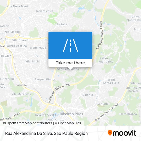 Mapa Rua Alexandrina Da Silva