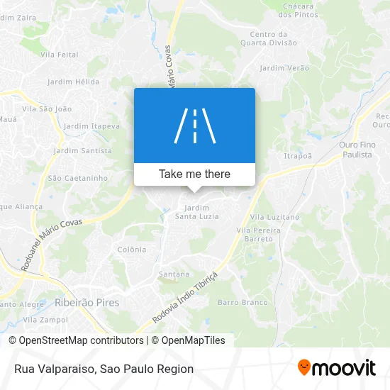 Rua Valparaiso map